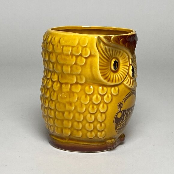 Vintage Opryland Nashville USA Owl Coffee Mug 3D Ceramic Made In Japan - Picture 4 of 7